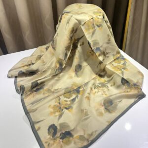 Nadide Desen Eşarp (Yağ Yeşili Tonları)