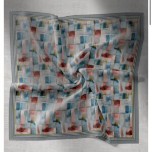 Violet Desen Eşarp (Gri)