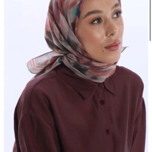 Violet Desen Eşarp (Gül Kurusu)