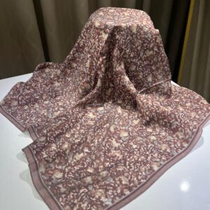 Fırça Desen Eşarp (Bordo Tonları)