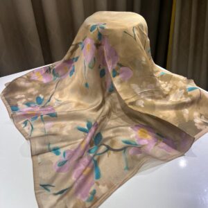 Gül Desen Eşarp (Vizon)