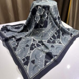 Zincir Desen Şal (Gri)