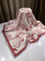 luna desen eşarp bordo