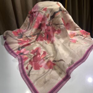 Açelya Desen Eşarp (Pembe)