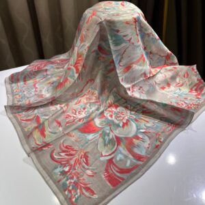 Rozy Desen Eşarp (Vizon)