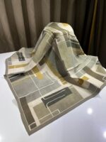 geometrik desen eşarp yeşil