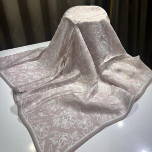 Çizgi Desen Eşarp (Pudra)