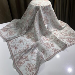 Çizgi Desen Eşarp (Taş Rengi)