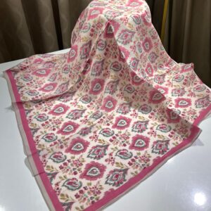 Çıtır Vintage Desen Eşarp (Pembe)