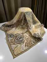 zebra desen eşarp sarı