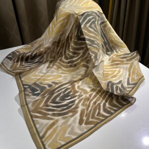 Zebra Desen Eşarp (Sarı)