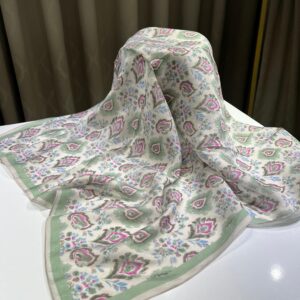 Çıtır Vintage Desen Eşarp (Yeşil)