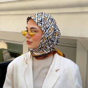 Olive Çift Taraflı Twill Eşarp