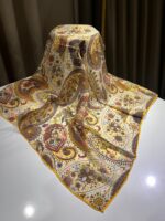 etro desen eşarp sarı
